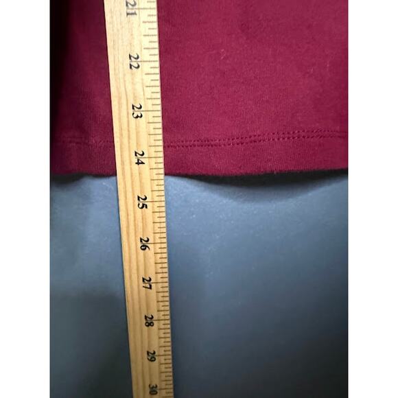 Karen Scott Shirt Women's Size Large Embellished Collar Keyhole Front Lagenlook - Picture 7 of 7